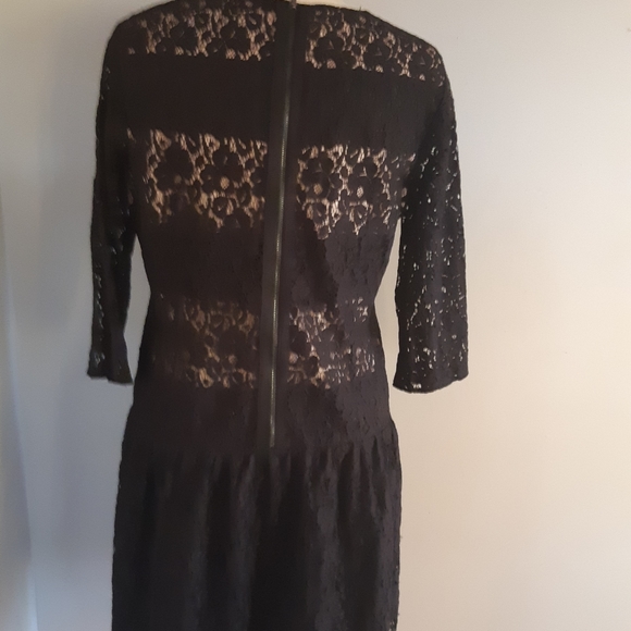 Chic by Jacob lace mini black dress, half sleeve Size M - Picture 11 of 11